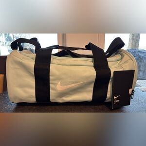 Nike Light Green and Black Duffel Bag